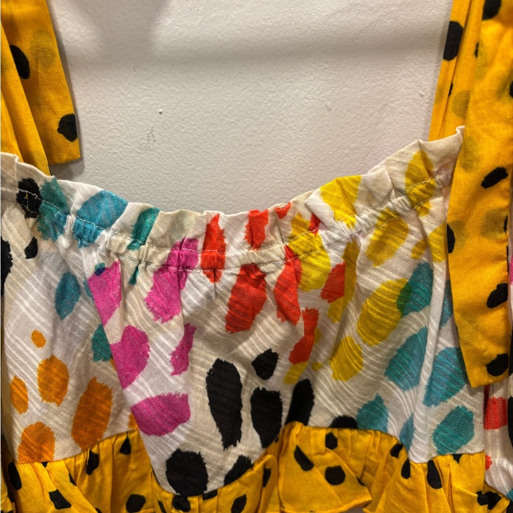 Vibrant Multicolor Ruffle Top - Picture 6 of 9
